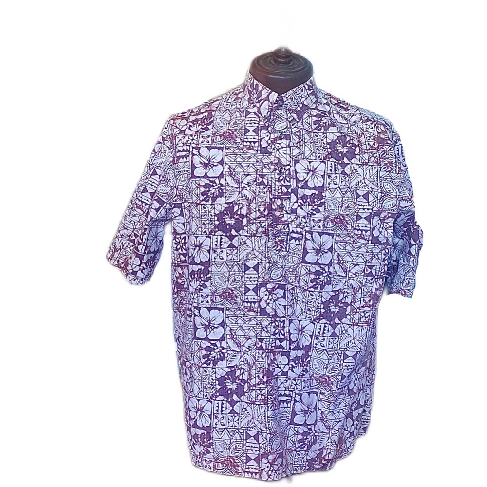 Vintage Hawaiian Half Button Down and Front Pocket Shirt